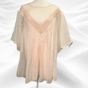 House of‎ Harlow 1960 x REVOLVE Marceau Baby Doll Mini Dress in Blush Small
